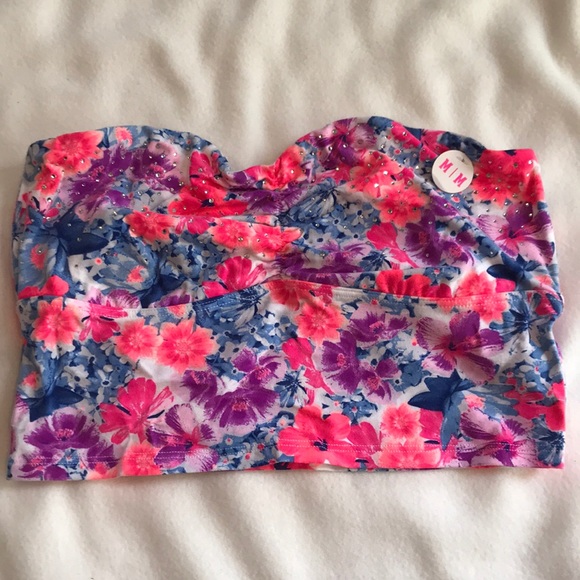 Victoria’s Secret Pink bralette M pink floral - Picture 2 of 4